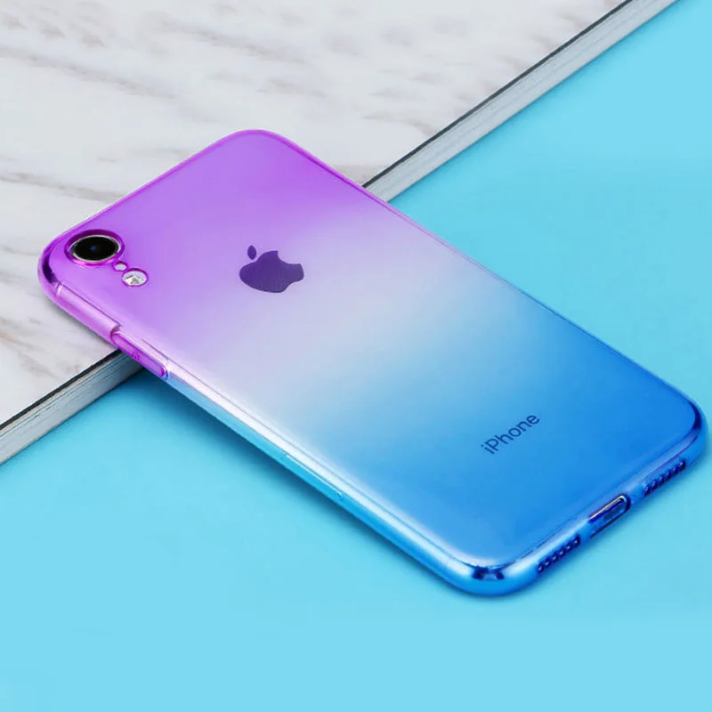 Phone Case For iPhone X Xr Xs Max Gradient Color Ultra Thin Transparent Soft TPU Case For iPhone 7 8 6 6S Plus Back Cover Conque
Phone Case For iPhone X Xr Xs Max Gradient Color Ultra Thin Transparent Soft TPU Case For iPhone 7 8 6 6S Plus Back Cover Conque