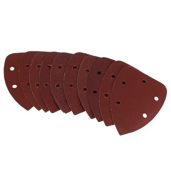 10Pcs Triple-cornered Hook and Loop 60 80 120 Grit Sanding Kit Sandpaper Sand Paper 140mm
10Pcs Triple-cornered Hook and Loop 60 80 120 Grit Sanding Kit Sandpaper Sand Paper 140mm