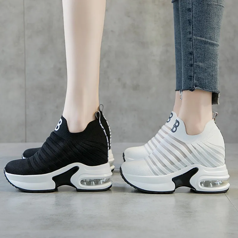 Summer Women's Increased Internal Heightening Shoes Hidden Wedge Platform Slip on Elevator Sneakers
Summer Women's Increased Internal Heightening Shoes Hidden Wedge Platform Slip on Elevator Sneakers