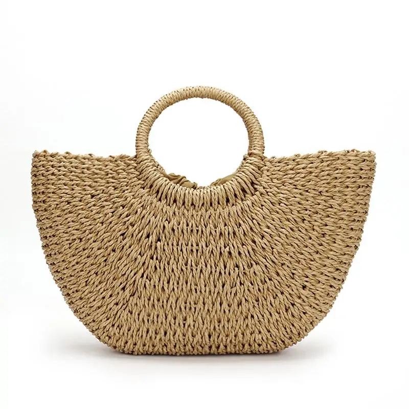New Handmade Straw Bag Hand-woven Round Bamboo Handbag Summer Bag Beach Bag Woman's Gifts
New Handmade Straw Bag Hand-woven Round Bamboo Handbag Summer Bag Beach Bag Woman's Gifts
