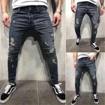Hirigin Hot Sale Cool Designer Men Pencil Jeans Skinny Ripped Destroyed Stretch Slim Fit Hop Hop Holes Pants for Men Dropship
Hirigin Hot Sale Cool Designer Men Pencil Jeans Skinny Ripped Destroyed Stretch Slim Fit Hop Hop Holes Pants for Men Dropship