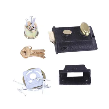 Door Lock Black Painted Vintage Heavy Duty Cast Iron Premium Anti-theft Lock Deadbolt Lock for Factories Schools Warehouses
Door Lock Black Painted Vintage Heavy Duty Cast Iron Premium Anti-theft Lock Deadbolt Lock for Factories Schools Warehouses