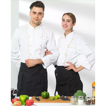 2019 Sale Restaurant Clothes Uniform Restaurant Catering Work Clothes Hotel Special Long-sleeved Chef Dining Hall Phnom Penh
2019 Sale Restaurant Clothes Uniform Restaurant Catering Work Clothes Hotel Special Long-sleeved Chef Dining Hall Phnom Penh