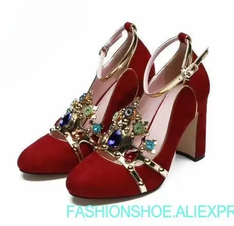 real photos diamonds imperial crown chunky high heel buckle shoes woman large size other color custom make crown wedding shoes
real photos diamonds imperial crown chunky high heel buckle shoes woman large size other color custom make crown wedding shoes