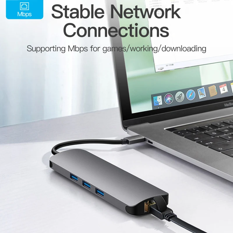 MSVII Universal Laptop Docking Station For Macbook Samsung USB C to HDMI Network Adapter Hub With PD Charging Type C Charging
MSVII Universal Laptop Docking Station For Macbook Samsung USB C to HDMI Network Adapter Hub With PD Charging Type C Charging