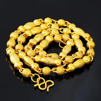Keep Color Plated Vietnam Alluvial Gold Mens Necklace Pure Brass simple gold Beads Chian Necklace designs
Keep Color Plated Vietnam Alluvial Gold Mens Necklace Pure Brass simple gold Beads Chian Necklace designs