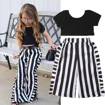 Toddler Kids Baby Girls T-shirt Tops+ Flare Striped Pants Summer Casual Outfit Clothes 2PCS Set
Toddler Kids Baby Girls T-shirt Tops+ Flare Striped Pants Summer Casual Outfit Clothes 2PCS Set