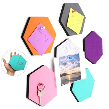 Set Of 6 Hexagon Felt Pin Board Self Adhesive Bulletin Memo Photo Cork Boards Colorful Foam Wall Decorative Tiles With 6 Pushp
Set Of 6 Hexagon Felt Pin Board Self Adhesive Bulletin Memo Photo Cork Boards Colorful Foam Wall Decorative Tiles With 6 Pushp