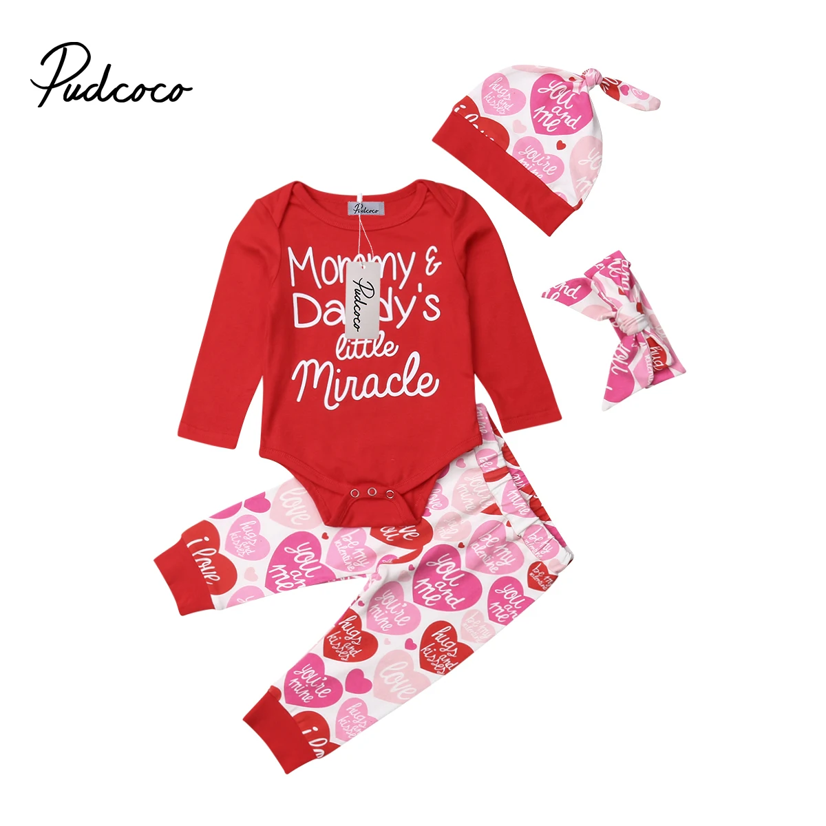 Fashion Newborn Valentine's Day Clothes Infant Baby Girl Letter Romper Tops+Pants+Hat Outfits
Fashion Newborn Valentine's Day Clothes Infant Baby Girl Letter Romper Tops+Pants+Hat Outfits