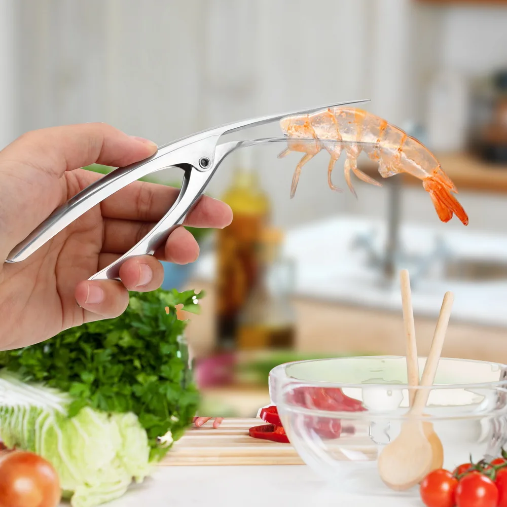 Stainless Steel Practcial Creative Kitchen Tools Prawn Shrimp Deveiner Peelers Shrimp Shell Peel Off Remover Peel Device
Stainless Steel Practcial Creative Kitchen Tools Prawn Shrimp Deveiner Peelers Shrimp Shell Peel Off Remover Peel Device