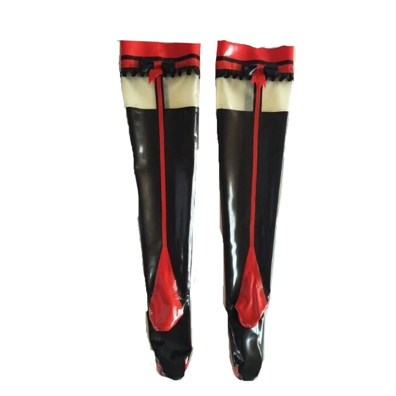 100% Latex Stocking Rubber Latex Cool Women Black and Red White Thigh-High Socks Size S-XXL
100% Latex Stocking Rubber Latex Cool Women Black and Red White Thigh-High Socks Size S-XXL