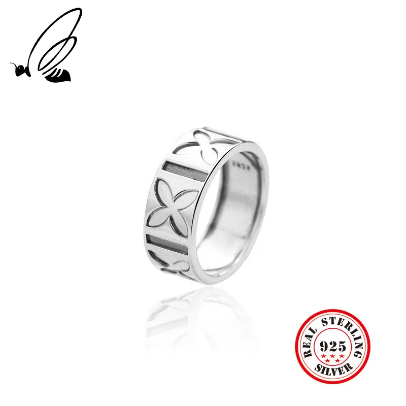 Pure 925 Sterling Silver Four Leaf Clover Rings Jewelry For Women Retro Thai Silver Fashion Jewelry Lover Gift
Pure 925 Sterling Silver Four Leaf Clover Rings Jewelry For Women Retro Thai Silver Fashion Jewelry Lover Gift