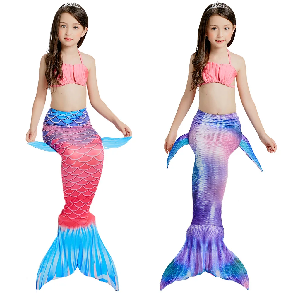 Girls Mermaid Tail Swimsuit Bikini Set Kids Fish Tails for Swimming Children Beach Swim Cosplay Fishes Costumes Toddler Bathing
Girls Mermaid Tail Swimsuit Bikini Set Kids Fish Tails for Swimming Children Beach Swim Cosplay Fishes Costumes Toddler Bathing