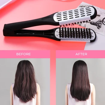 Hair Straightening Comb Boar Bristle Double Sided Hair Brush Hair Straightening Comb Hair Styling Tool For Ladies Women
Hair Straightening Comb Boar Bristle Double Sided Hair Brush Hair Straightening Comb Hair Styling Tool For Ladies Women
