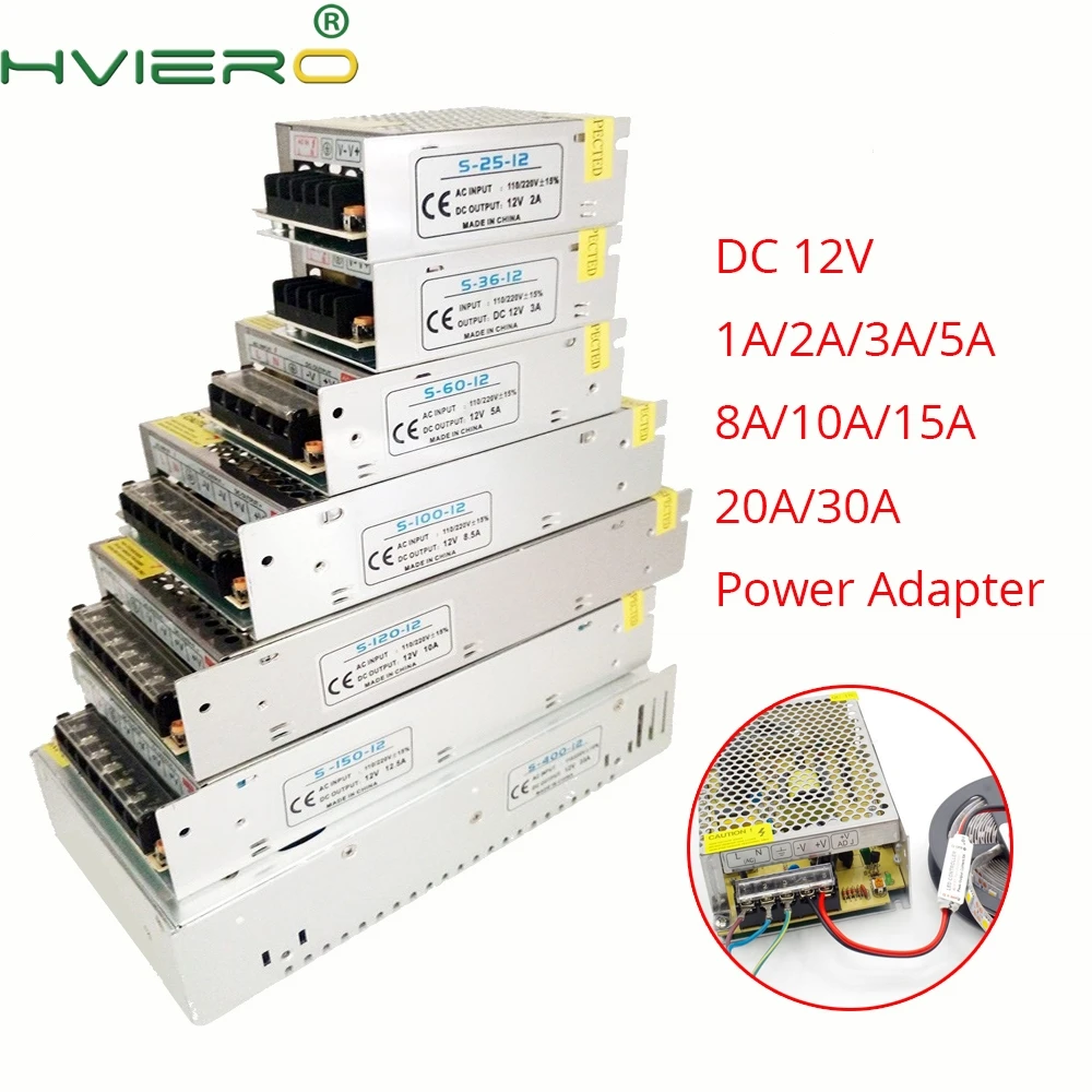 AC 110V-240V TO DC 12V 2A 310A Driver Converter LED Transformer Power Supply switching Adapter For 5050 3528 2835 3014 Led Strip
AC 110V-240V TO DC 12V 2A 310A Driver Converter LED Transformer Power Supply switching Adapter For 5050 3528 2835 3014 Led Strip
