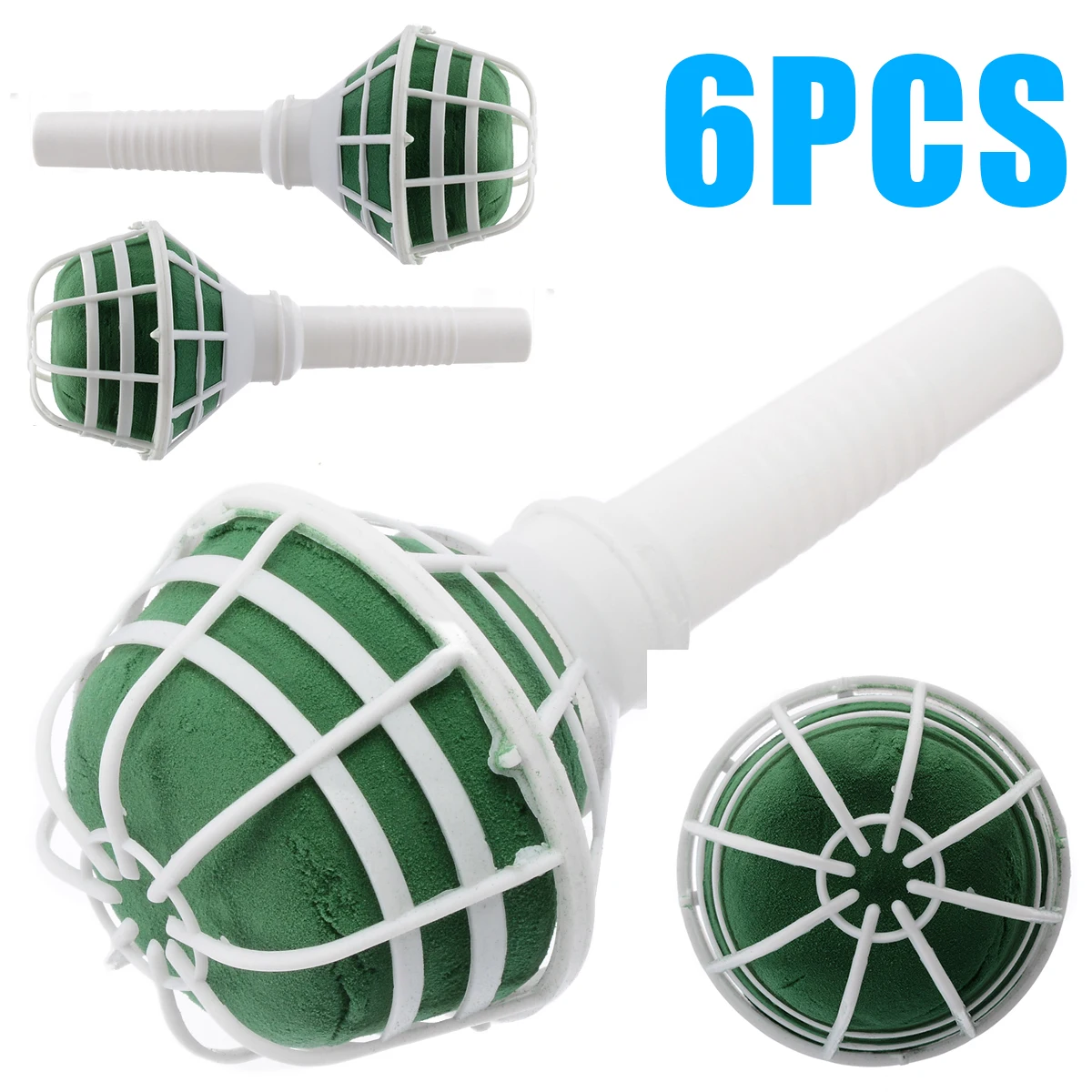 6pcs Bridal Wedding Bouquet Holder Floral Foam Flower Handles DIY Bouquet Handle Wedding Decoration
6pcs Bridal Wedding Bouquet Holder Floral Foam Flower Handles DIY Bouquet Handle Wedding Decoration