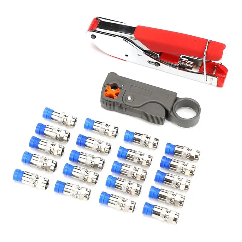 1PC Cable Pliers Kit Compression Tool F Plugs Wire Stripper Adjustable Cable Crimper Compression Tool for Cable Fix Install
1PC Cable Pliers Kit Compression Tool F Plugs Wire Stripper Adjustable Cable Crimper Compression Tool for Cable Fix Install