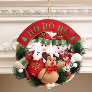 Plastic Garland Hanging Christmas Wreath 30cm New Year Hanging Garland Wall Door Hanging Christmas Decoration for Home
Plastic Garland Hanging Christmas Wreath 30cm New Year Hanging Garland Wall Door Hanging Christmas Decoration for Home