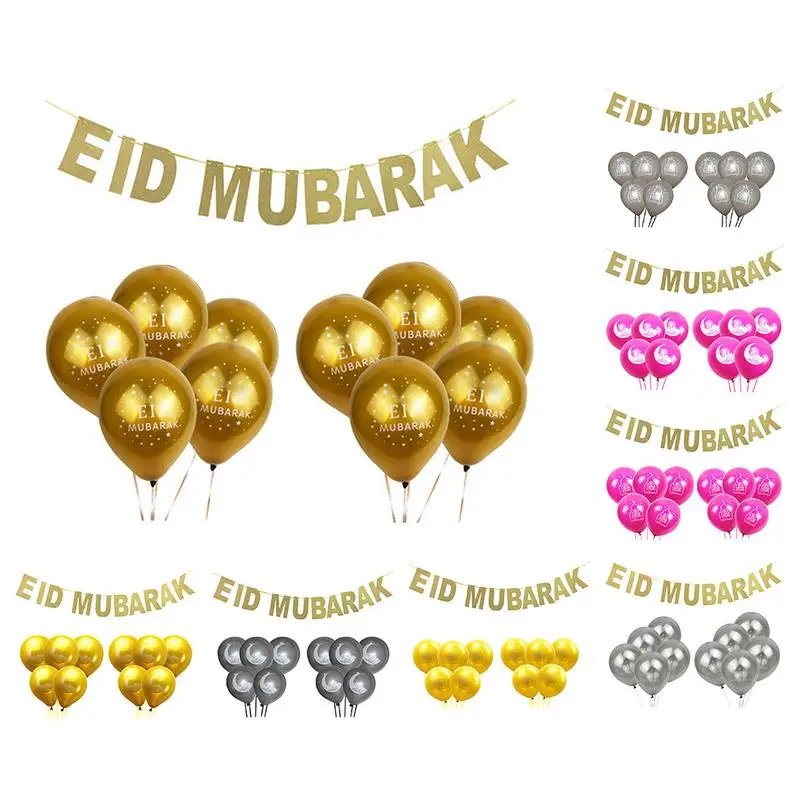 TOPATY 11pcs EID MUBARAK Balloons Gold Glitter Banner Muslim Ramadan Decoration EID Festival Bunting Garland Supplie #BO
TOPATY 11pcs EID MUBARAK Balloons Gold Glitter Banner Muslim Ramadan Decoration EID Festival Bunting Garland Supplie #BO