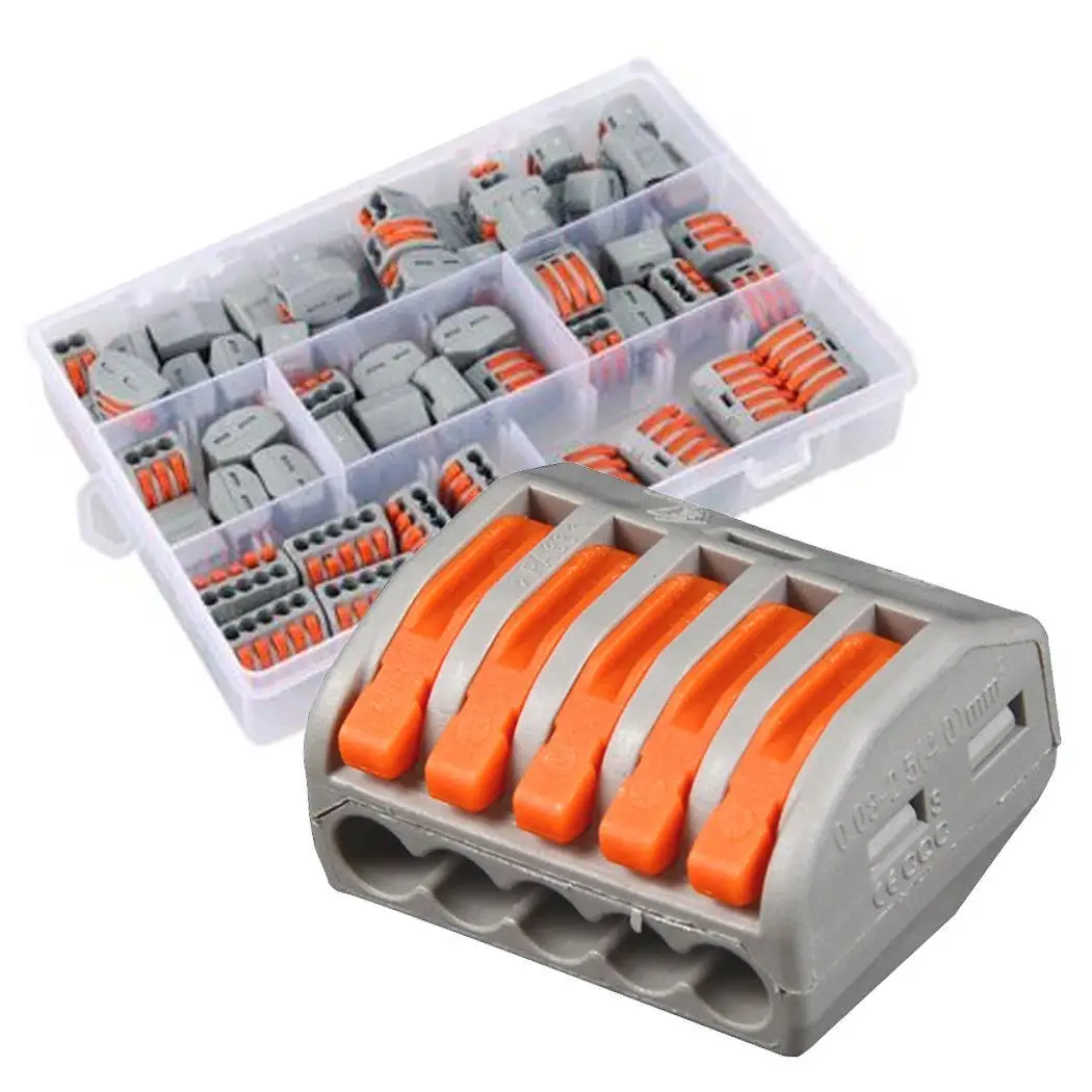 60Pcs Wire Connectors With Box Convenient Quick Terminal Concatenate Durable Wiring Artifacts Flame Retardant Connectors Wire
60Pcs Wire Connectors With Box Convenient Quick Terminal Concatenate Durable Wiring Artifacts Flame Retardant Connectors Wire