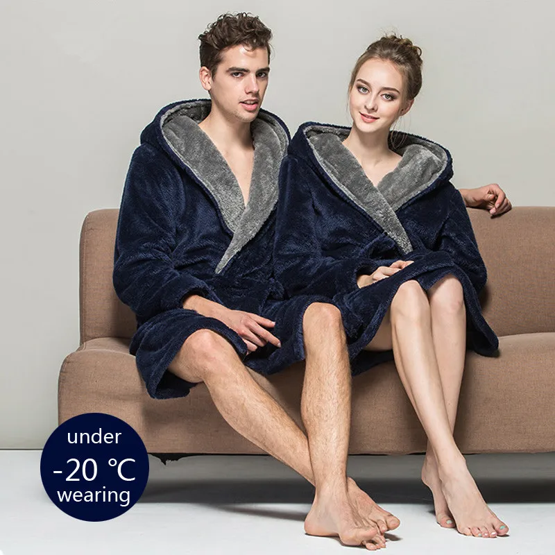 Bath Robe New Arrival Lovers Luxury Winter Thick Flannel Long Bathrobe Mens Womens Homewear Male Sleepwear Lounges Pajamas Cool
Bath Robe New Arrival Lovers Luxury Winter Thick Flannel Long Bathrobe Mens Womens Homewear Male Sleepwear Lounges Pajamas Cool