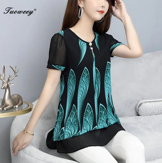 Large Size Luxury Women Dinner Party Blouse Top Loose O-Neck short Sleeve Floral elegant button 4XL ladies Blouse Long Tunic
Large Size Luxury Women Dinner Party Blouse Top Loose O-Neck short Sleeve Floral elegant button 4XL ladies Blouse Long Tunic