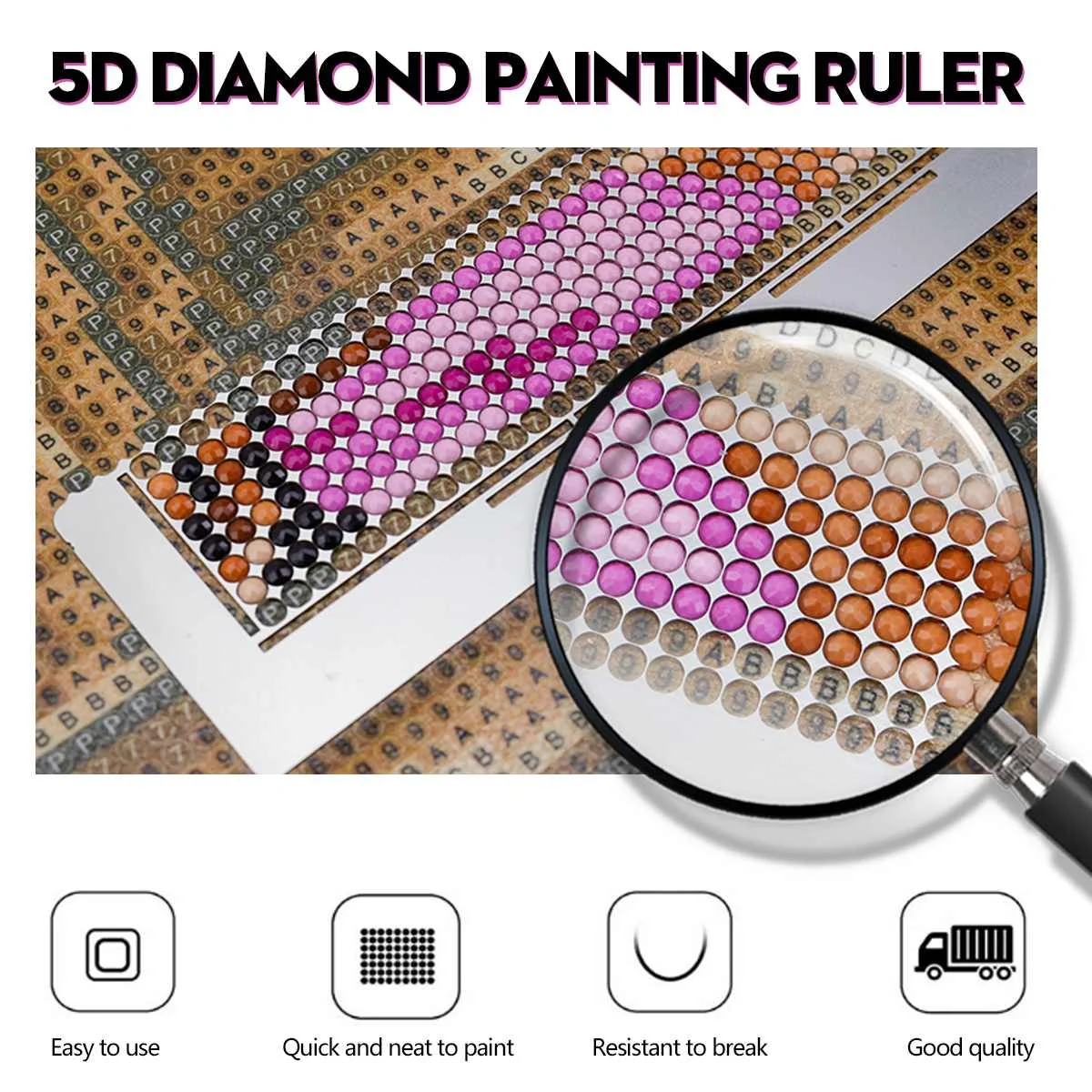 141mm 5D Diamond Painting Ruler Round Diamond Embroidery Paste Sticker Dotting Rhinestone Point Anti stick Drilling Ruler Tools
141mm 5D Diamond Painting Ruler Round Diamond Embroidery Paste Sticker Dotting Rhinestone Point Anti stick Drilling Ruler Tools