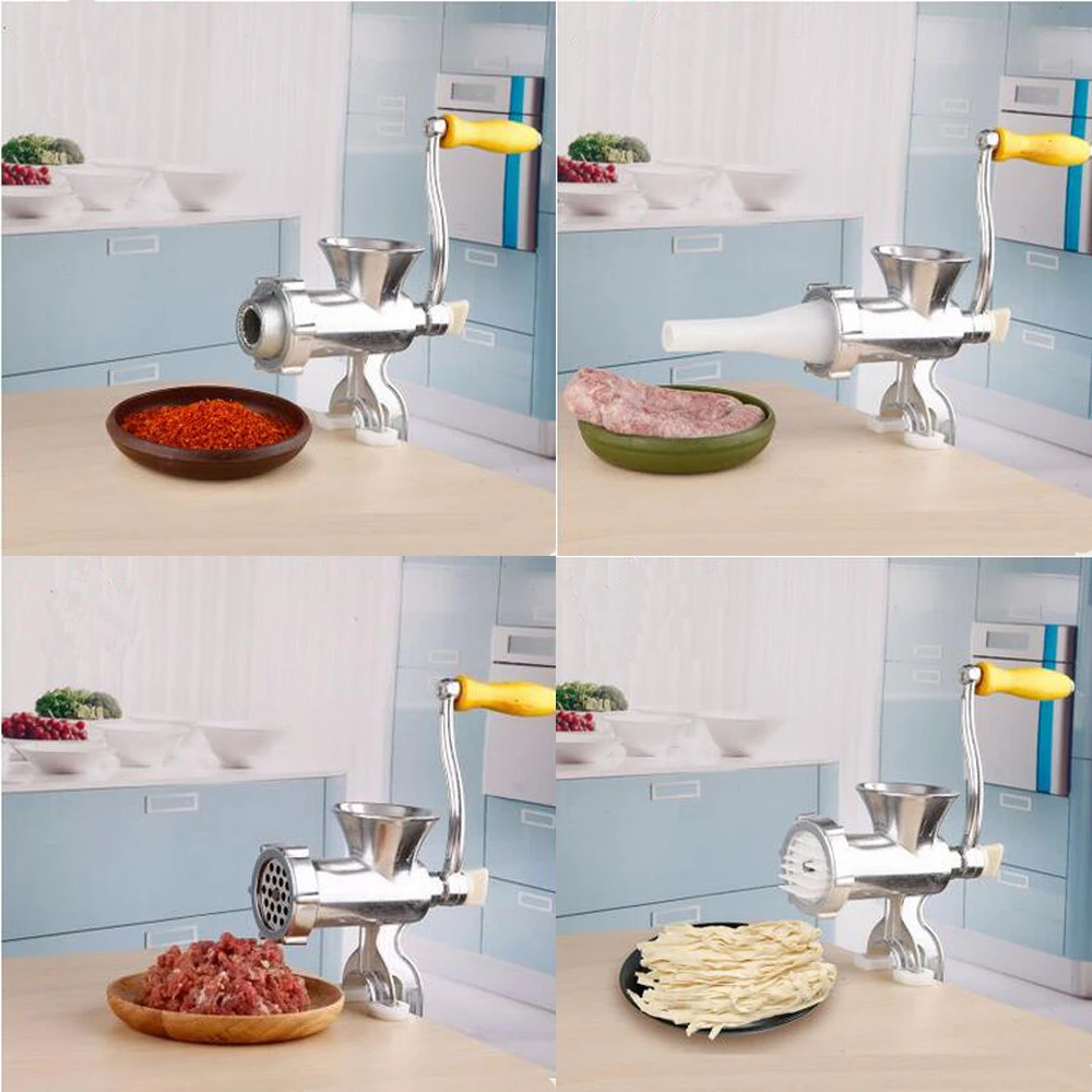 Multi Function Manual Meat Mincer Grinder Heavy Duty Hand Operated Kitchen Tools Stainless Beef Pork Sausage Grinder Machine 3
Multi Function Manual Meat Mincer Grinder Heavy Duty Hand Operated Kitchen Tools Stainless Beef Pork Sausage Grinder Machine 3
