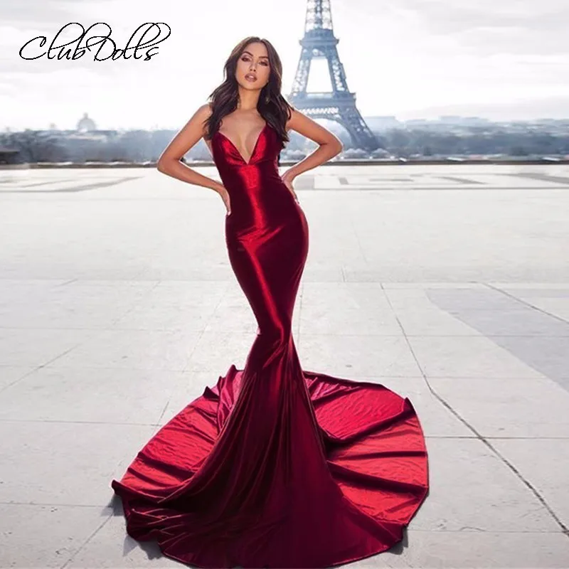 Thick Satin Fish Tail Reflective Dress 2019 Sexy Summer Evening Dress Women Elegant Deep V Bodycon Formal Party Dresses Vestidos
Thick Satin Fish Tail Reflective Dress 2019 Sexy Summer Evening Dress Women Elegant Deep V Bodycon Formal Party Dresses Vestidos