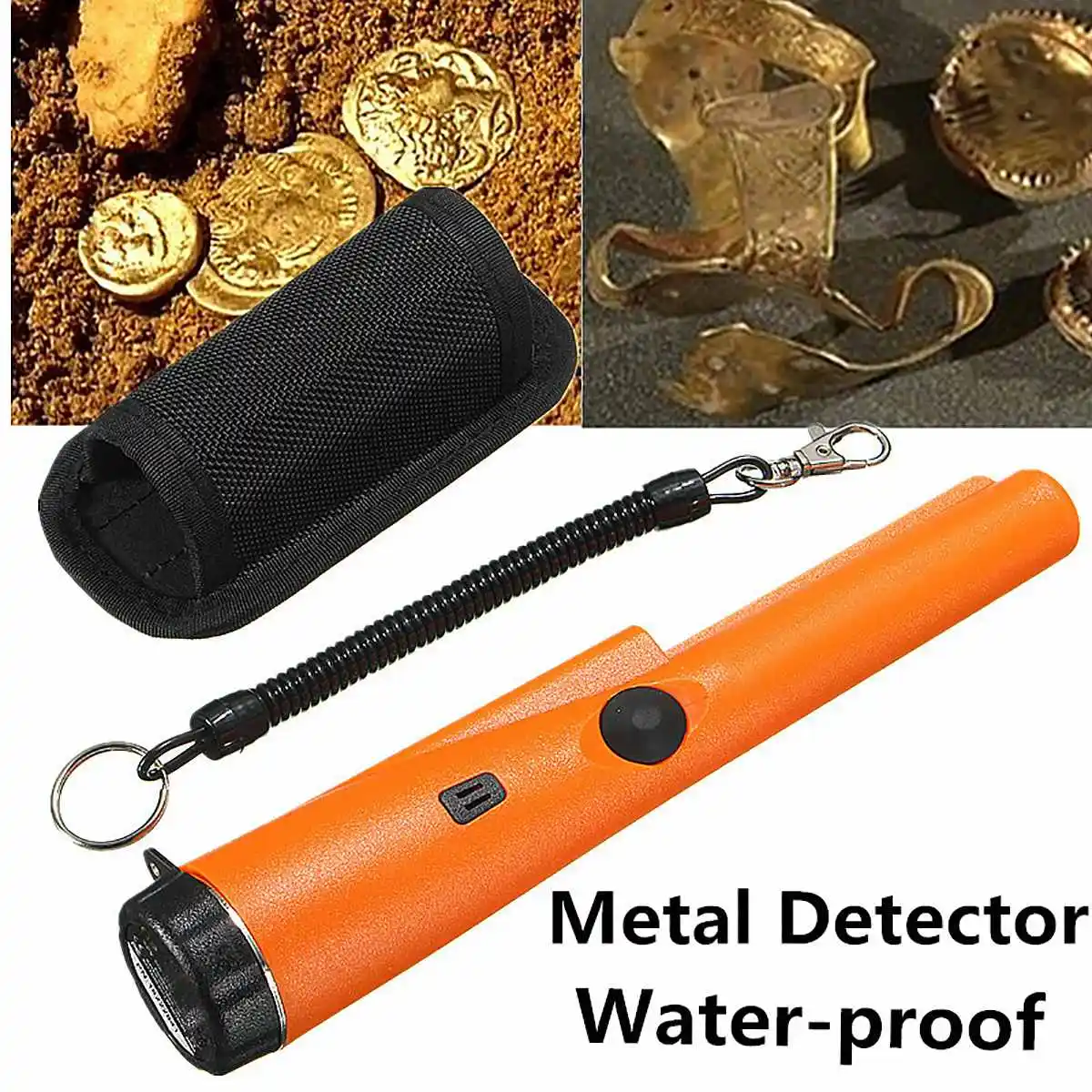 Metal Detector Pinpointing Gold Finder Waterproof Holster Coin Detector Tool Undergrounds Hand Held Treasure Hunters
Metal Detector Pinpointing Gold Finder Waterproof Holster Coin Detector Tool Undergrounds Hand Held Treasure Hunters