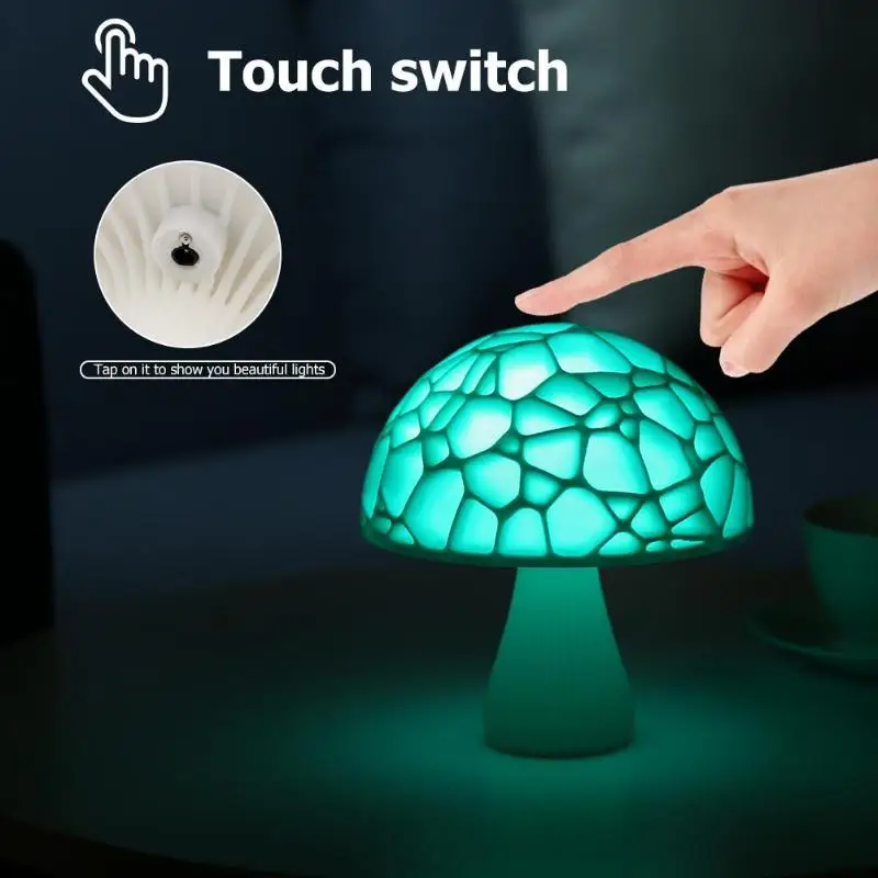 16 Colors 3D Print Mushroom LED Lamp Touch Switch Remote Control Bedroom Night Light Creative Gift Dropshipping
16 Colors 3D Print Mushroom LED Lamp Touch Switch Remote Control Bedroom Night Light Creative Gift Dropshipping