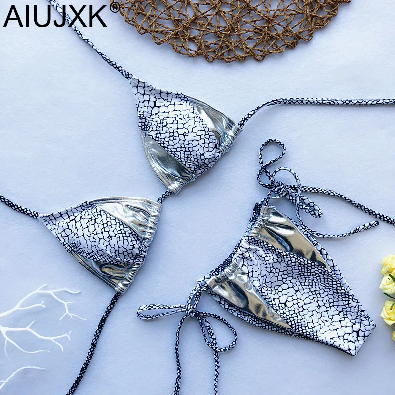 AIUJXK Snake Leopard Print Halter Biquini Women Sexy 2 Two Piece Swimsuit Ladies Sexy Beach Style Bra And Panty Lingerie Suit
AIUJXK Snake Leopard Print Halter Biquini Women Sexy 2 Two Piece Swimsuit Ladies Sexy Beach Style Bra And Panty Lingerie Suit