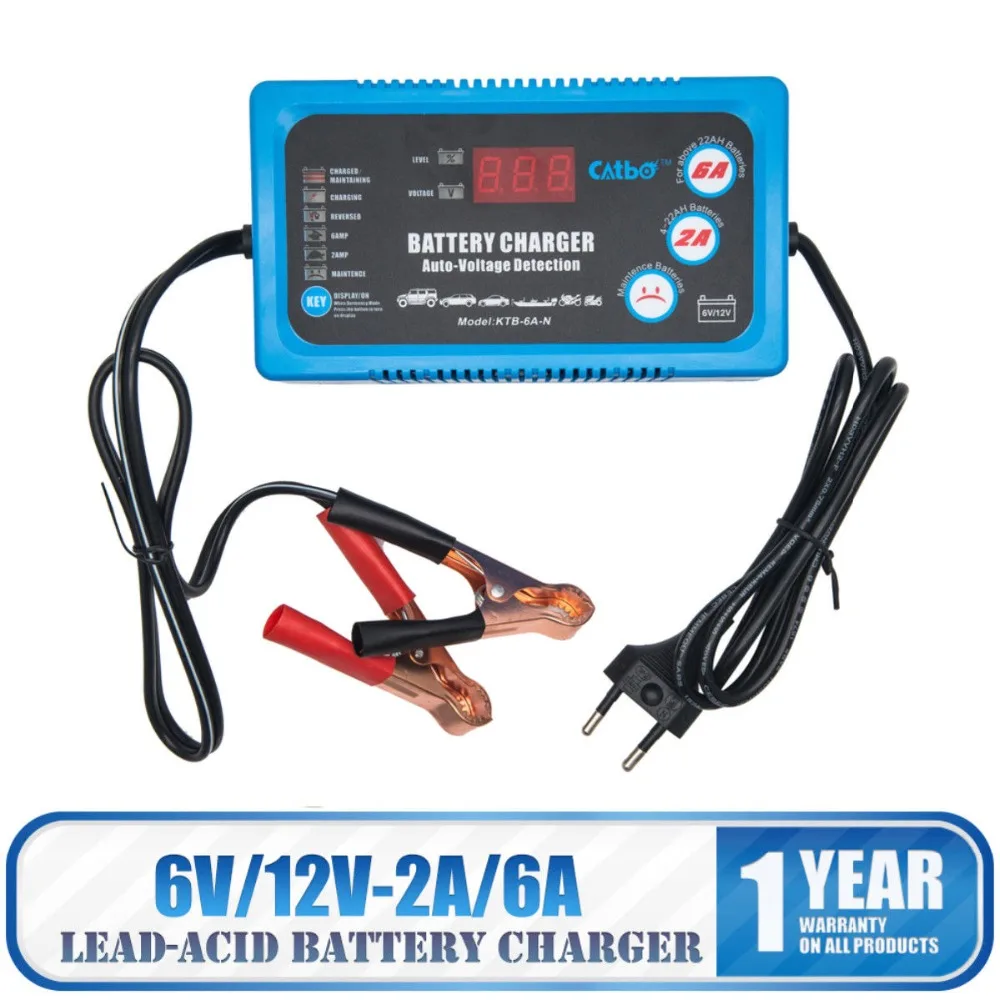 EU Plug Intelligent Battery Charger 6V / 12V 120Ah Battery Conservation Device Car Auto 
EU Plug Intelligent Battery Charger 6V / 12V 120Ah Battery Conservation Device Car Auto