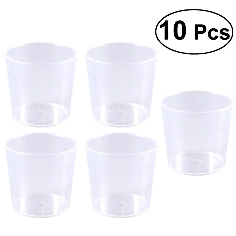 10pcs 60mL Plastic Graduation Beakers Measurement Beaker Measuring Cups Lab and Cooking Liquid Container Paint Mixing Cup
10pcs 60mL Plastic Graduation Beakers Measurement Beaker Measuring Cups Lab and Cooking Liquid Container Paint Mixing Cup