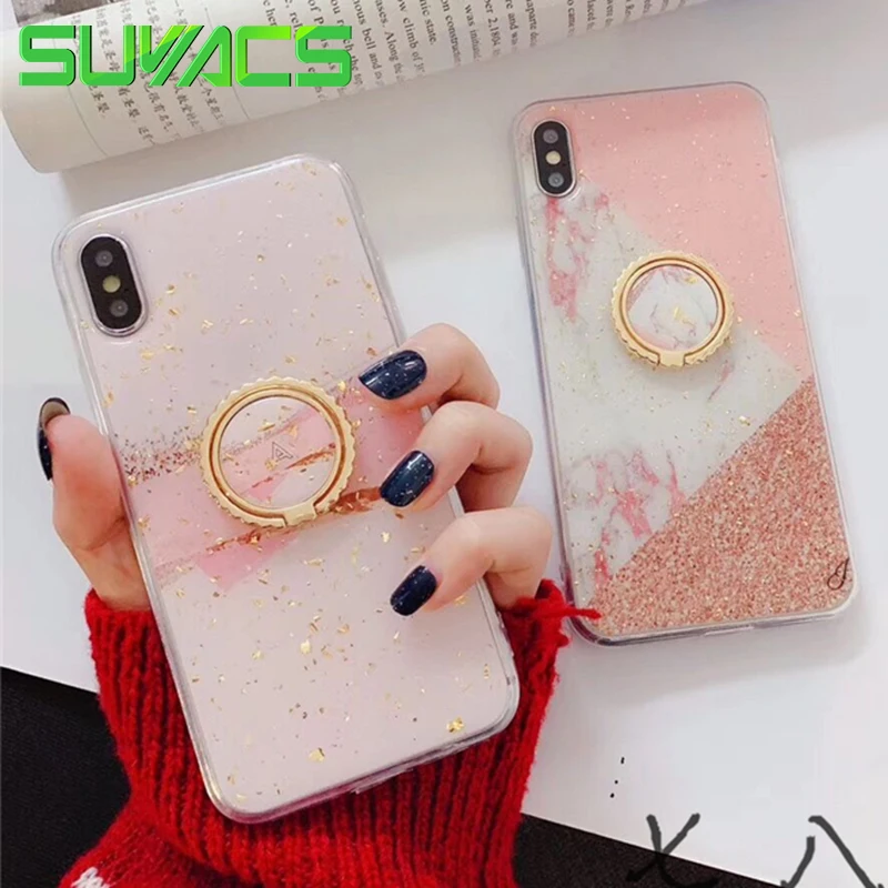 SUYACS Gold Powder Phone Case For iPhone XR XS Max 6 6S 7 8 Plus X Hot Pink Splice Marble Soft Epoxy Phone Back Cover Shell Gift
SUYACS Gold Powder Phone Case For iPhone XR XS Max 6 6S 7 8 Plus X Hot Pink Splice Marble Soft Epoxy Phone Back Cover Shell Gift