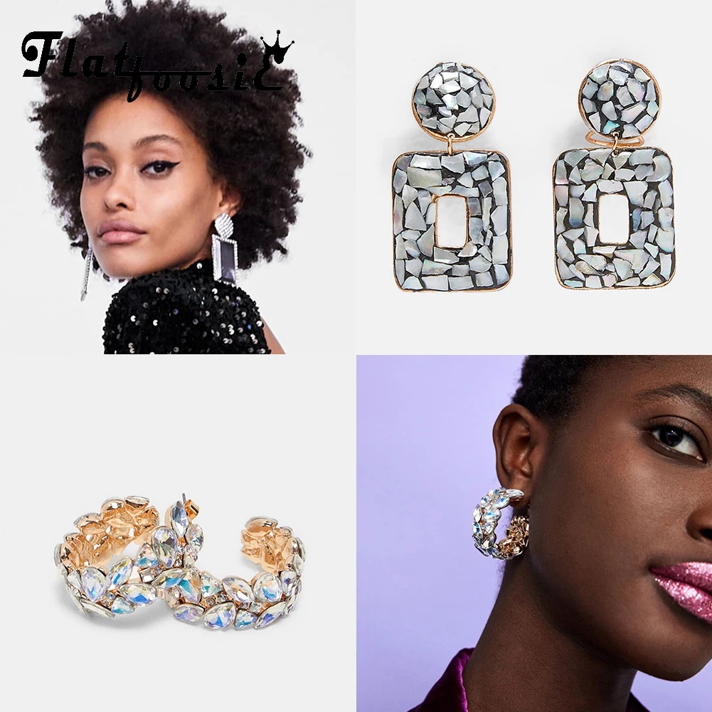Flatfoosie 2019 New Bohemian Metal Crystal Za Drop Earrings For Women Vintage Geoemtric Dangle Earing Girls Party Boho Jewelry
Flatfoosie 2019 New Bohemian Metal Crystal Za Drop Earrings For Women Vintage Geoemtric Dangle Earing Girls Party Boho Jewelry