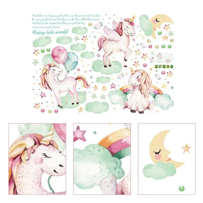 Cartoon Cute Unicorns Wall Stickers Living Room Corridor TV Background Wall Decorative Environment Friendly Stickers
Cartoon Cute Unicorns Wall Stickers Living Room Corridor TV Background Wall Decorative Environment Friendly Stickers