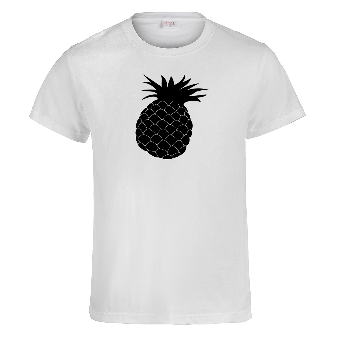 Милая футболка с принтом ананаса женская летняя одежда короткими рукавами для