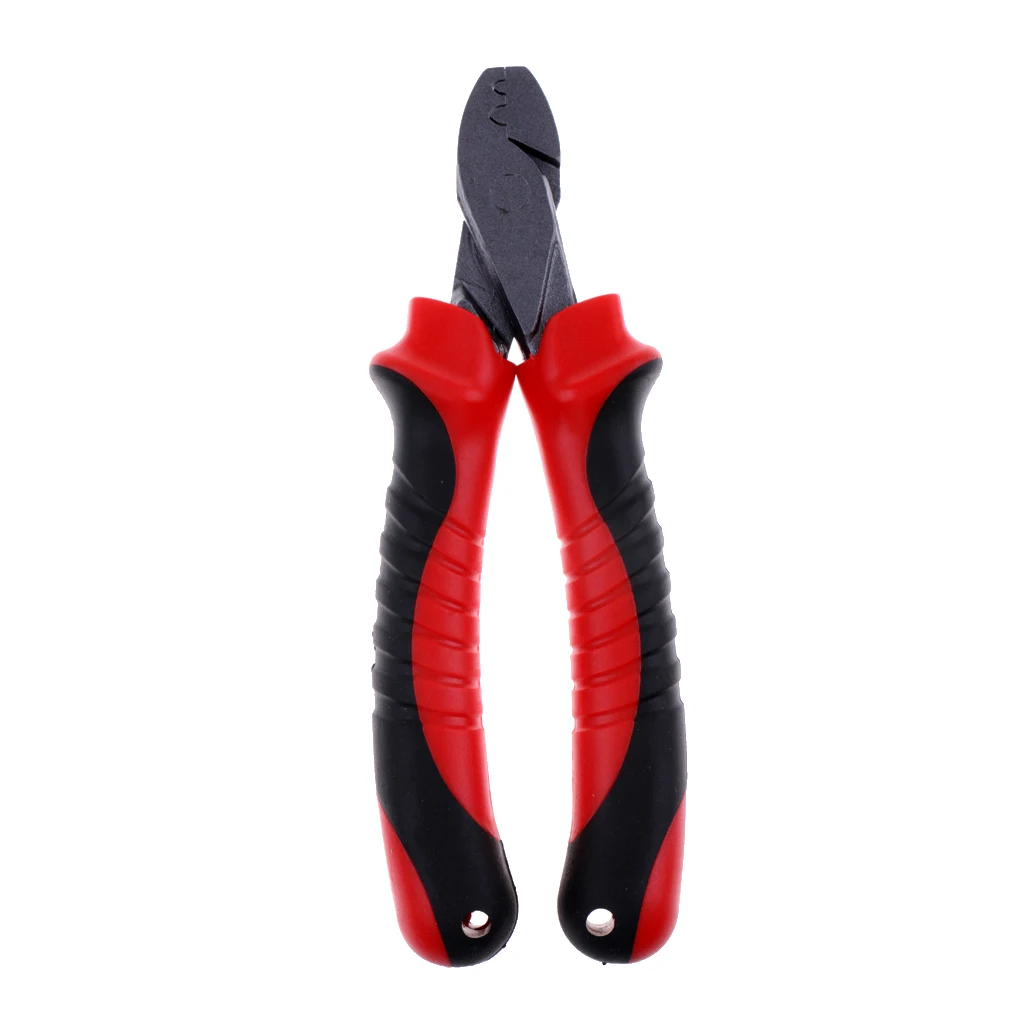 6# /9# Lightweight Durable Crimping Tool with Cutter Fishing Wire Crimping Pliers Crimping/Cutting Tool Comfort Nonslip Grips
6# /9# Lightweight Durable Crimping Tool with Cutter Fishing Wire Crimping Pliers Crimping/Cutting Tool Comfort Nonslip Grips