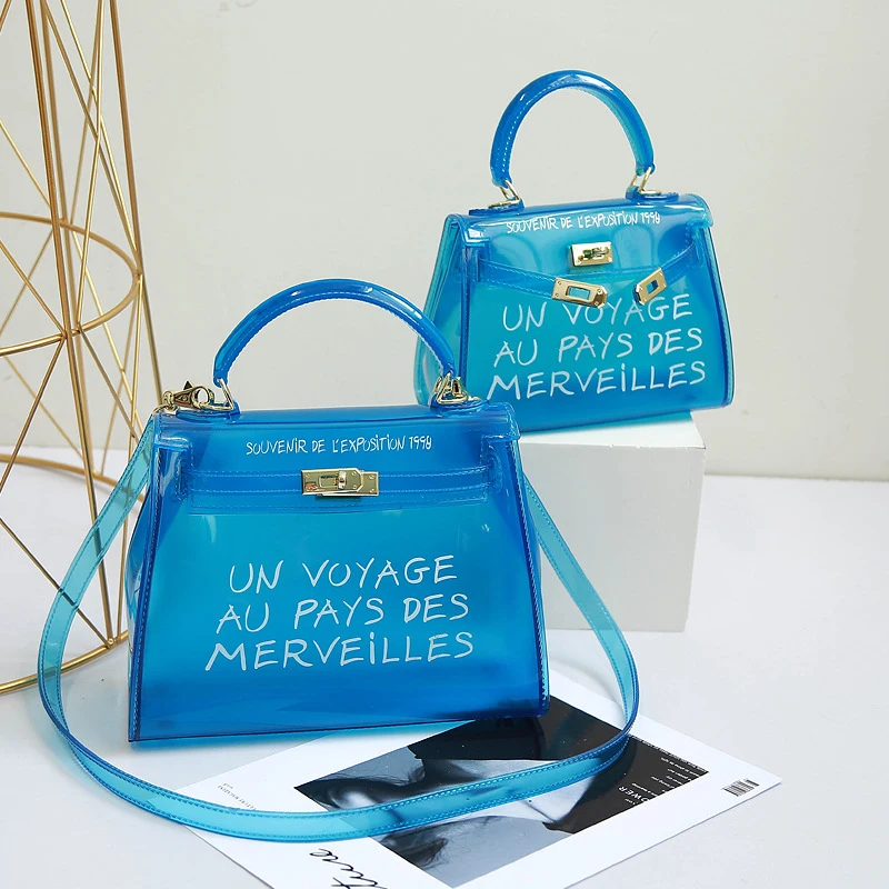 New Luxury Fashion Women Transparent handbag Shoulder Messenger Bags Clear Crossbody PVC Jelly Bags travel organizer storage bag 
New Luxury Fashion Women Transparent handbag Shoulder Messenger Bags Clear Crossbody PVC Jelly Bags travel organizer storage bag