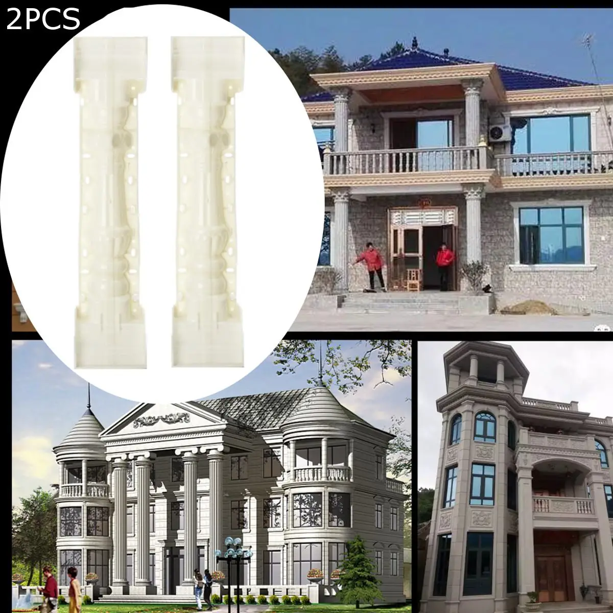 2Pcs 89cm Fence Mold Garden Paving Mold Roman Column Concrete Lotus Flower Shape Mold Balcony Stair Cement Railing Plastic Mold
2Pcs 89cm Fence Mold Garden Paving Mold Roman Column Concrete Lotus Flower Shape Mold Balcony Stair Cement Railing Plastic Mold