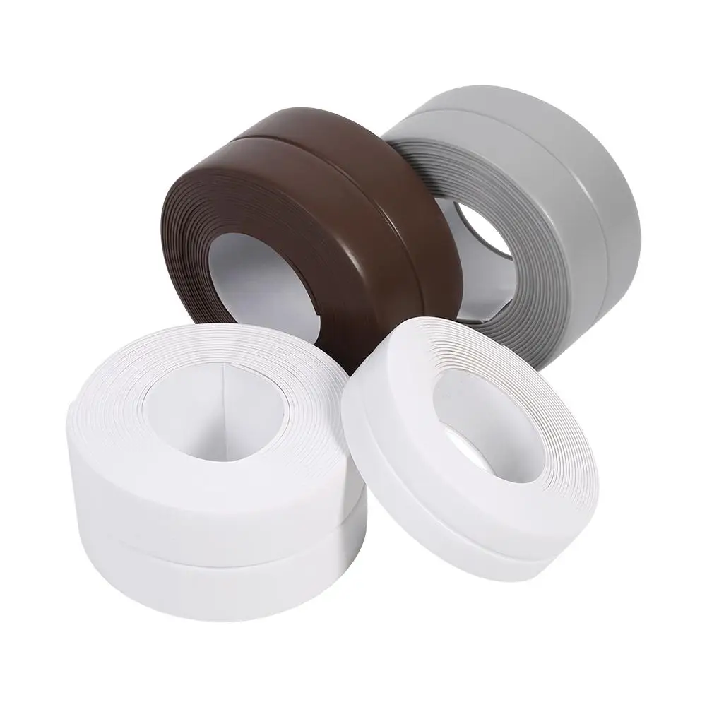 3.2m Wall Sealing Strip Tape Sink Basin Edge Trim Kitchen Waterproof Oil-proof Flexible PVC Sealing Strip 6 Sizes Supplies
3.2m Wall Sealing Strip Tape Sink Basin Edge Trim Kitchen Waterproof Oil-proof Flexible PVC Sealing Strip 6 Sizes Supplies