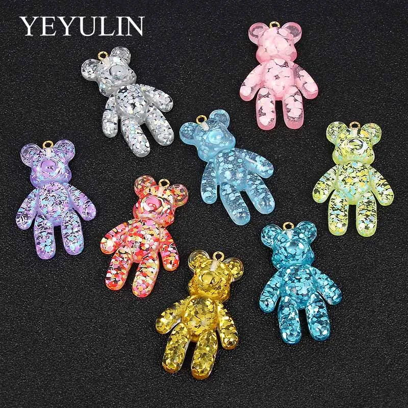 10 Pcs Cute Resin Random Mixed Color Little Bears Pendant Charm DIY Drop Necklace Keychain Fashion Jewelry Accessories
10 Pcs Cute Resin Random Mixed Color Little Bears Pendant Charm DIY Drop Necklace Keychain Fashion Jewelry Accessories