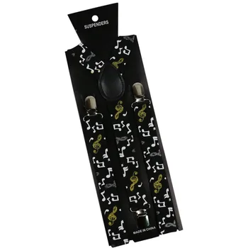 OLOME Vintage Trouser Suspenders Male Women Music Note Print Braces Elastic Suspenders Suspensori Pants
OLOME Vintage Trouser Suspenders Male Women Music Note Print Braces Elastic Suspenders Suspensori Pants