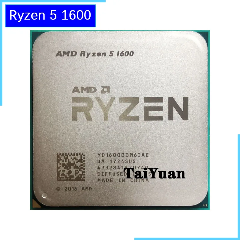 AMD Ryzen 5 1600 R5 1600 3.2 GHz Six-Core Twelve-Thread 65W CPU Processor YD1600BBM6IAE Socket AM4
AMD Ryzen 5 1600 R5 1600 3.2 GHz Six-Core Twelve-Thread 65W CPU Processor YD1600BBM6IAE Socket AM4