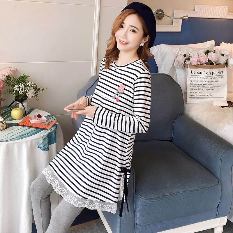2019 autumn pregnant women bowknot cotton long sleeve Lactation T-shirt zipper nursing postpartum women breastfeeding lace dress
2019 autumn pregnant women bowknot cotton long sleeve Lactation T-shirt zipper nursing postpartum women breastfeeding lace dress