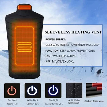 NEW Men Women Electric Heated Vest Heating Waistcoat USB Thermal Warm Cloth Feather Winter Jacket Clothing For Hiking
NEW Men Women Electric Heated Vest Heating Waistcoat USB Thermal Warm Cloth Feather Winter Jacket Clothing For Hiking