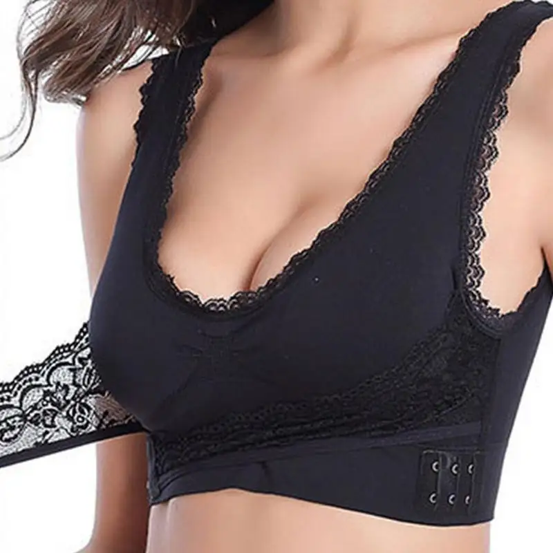 Lingerie Wireless Sports Sexy Lace Breathable Bra Adjustment Type Push-Up Front Row Cross Side Buckle Side Chest Running Vest
Lingerie Wireless Sports Sexy Lace Breathable Bra Adjustment Type Push-Up Front Row Cross Side Buckle Side Chest Running Vest