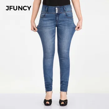 JFUNCY Plus Size Mom Jeans High Waisted Women's Jeans Large Sizes Elastic Casual Cotton Denim Pants
JFUNCY Plus Size Mom Jeans High Waisted Women's Jeans Large Sizes Elastic Casual Cotton Denim Pants