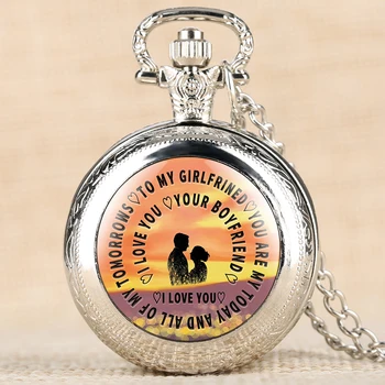 Quartz Pocket Watch for Lover To My Girlfriend Series Watches for Women Valentine's Day Gift Necklace Chain Gift for Lady
Quartz Pocket Watch for Lover To My Girlfriend Series Watches for Women Valentine's Day Gift Necklace Chain Gift for Lady